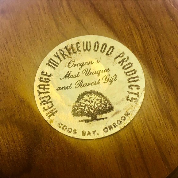 Myrtlewood Oregon Clear Glass Jar with Wood Lid + Sticker - Picture 9 of 10